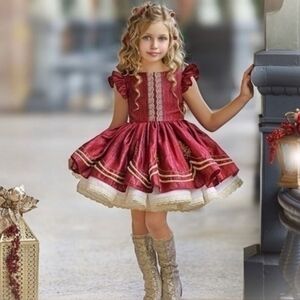 NWT DOLLCAKE GLEAM IN THE LIGHT RUBY DRESS SIZE 6